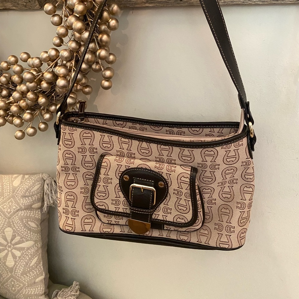 Etienne Aigner Vintage Signature Buckle Purse